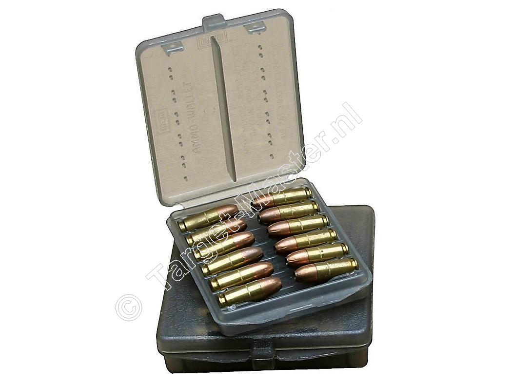 MTM Ammo Wallet W12B-38 Munitie Bewaardoos inhoud 12
